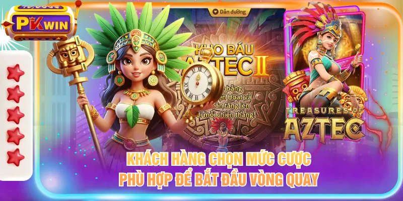 Khách hàng chọn mức cược phù hợp để bắt đầu vòng quay